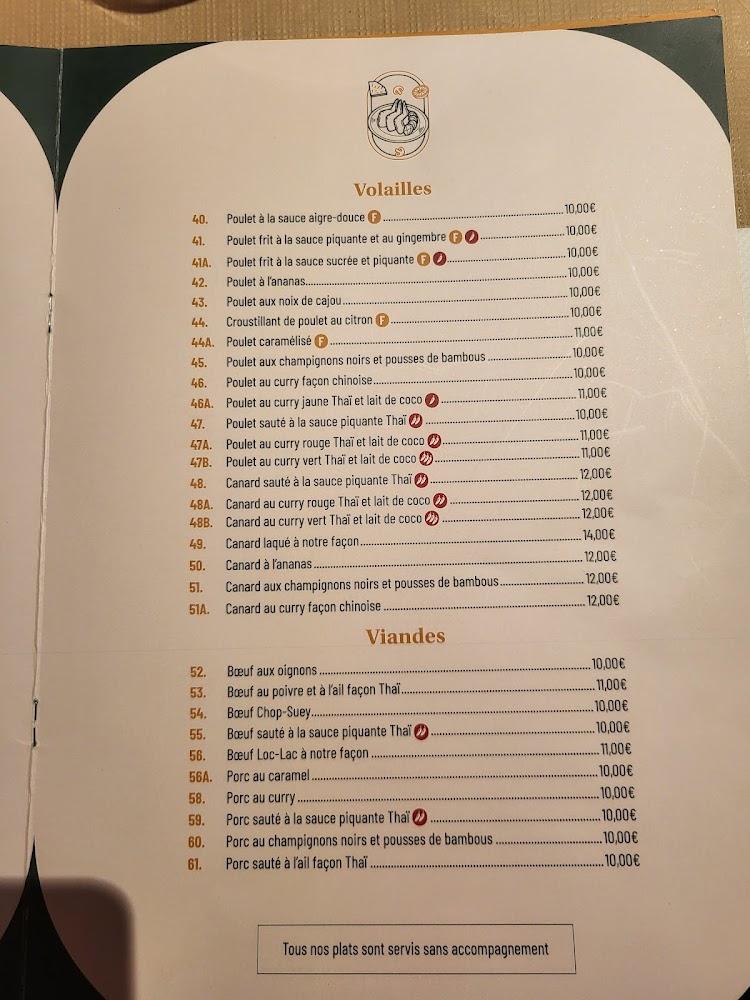 Restaurant Pattaya - Menu Image 2